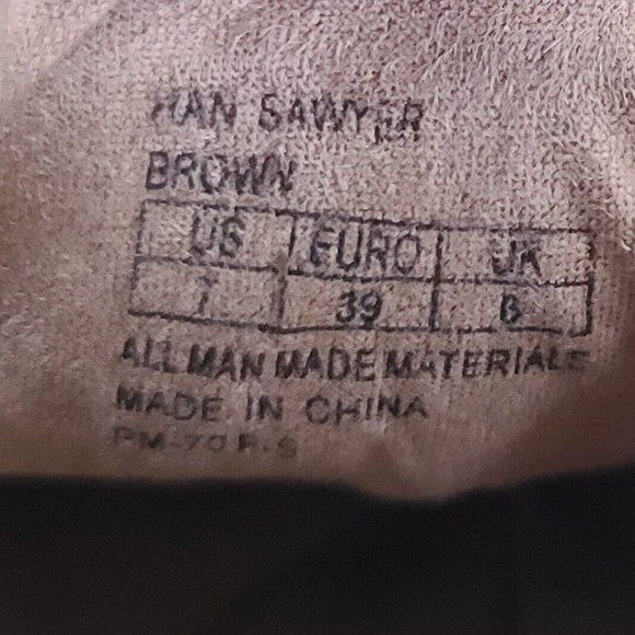 Born Han Sawyer Brown Leather Slip On Loafers Mens Size 7 Casual Comfort - Picture 9 of 10